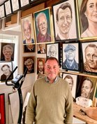 Danmarks bedste portrætmaler anerkendt portrætmaler Peter Bøgelund borgmesterportræt portrættegning Dragør 