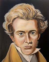 Anerkendt portrætmaler bedste portrætmaler Peter Bøgelund portrætkunst portrætmaling portrættegning Søren Kierkegaard