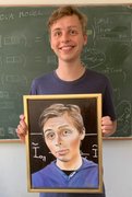 Danmarks bedste portrætmaler anerkendt portrætmaler Peter Bøgelund borgmesterportræt portrættegning Dragør Albert Sneppen