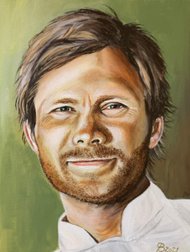 Kunstmaler portrætmaler Peter Bøgelund Rasmus Kofoed portræt