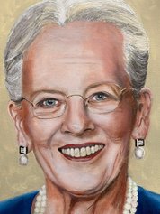 Anerkendt portrætmaler bedste portrætmaler Peter Bøgelund portrætkunst portrætmaling dronning Margrethe II