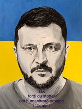 Anerkendt portrætmaler bedste portrætmaler Peter Bøgelund  Vydoinyk Mykhailo ambassadør Zelenskyj Ukraine