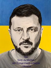 Anerkendt portrætmaler bedste portrætmaler Peter Bøgelund portrætkunst portrætmaling Zelenskyj Ukraine