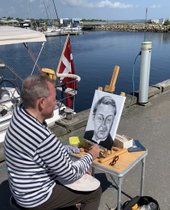 Anerkendt portrætmaler bedste portrætmaler Peter Bøgelund portrætkunst portrætmaling portrættegning video