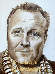 Anerkendt portrætmaler bedste portrætmaler Peter Bøgelund portrætkunst portrætmaling portrættegning Jan Gintberg